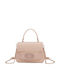 Leather Women's Bag Shoulder Beige