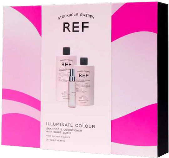 Ref Stockholm - Gift Box Illuminate Colour Hair Care Set (Shampoo 285ml, Conditioner 245ml, Shine Elixir 80ml)
