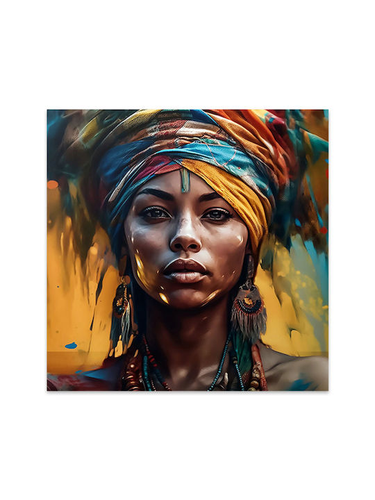 Megapap Powerful Woman Painting on Canvas 100x100cm