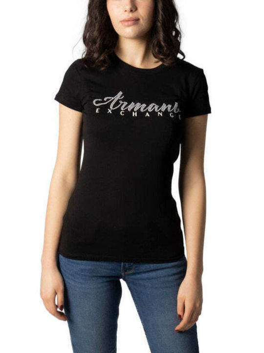 Armani Exchange Damen T-Shirt Schwarz