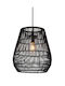 Lucide Lightning Adjustable Pendant Light Black with Socket E27
