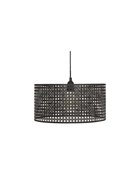 Pendant Light Black with Socket E27 38x38x20cm