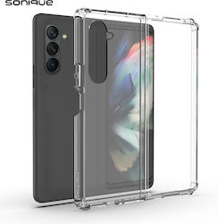 Sonique Anti Shock Umschlag Rückseite Silikon Transparent (Galaxy Z Fold5)