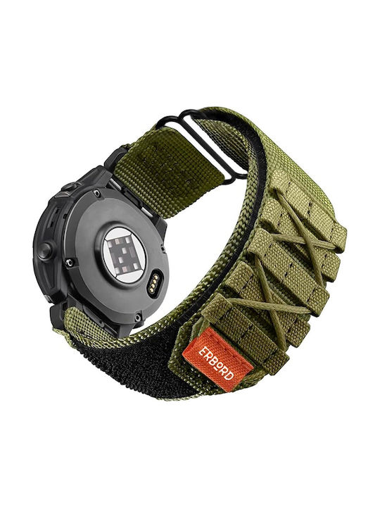 Erbord Strap Leather Green (Fenix 5 / 5 Plus / 6 / 6 Pro / 7 / 7 Pro / 8 (47mm))