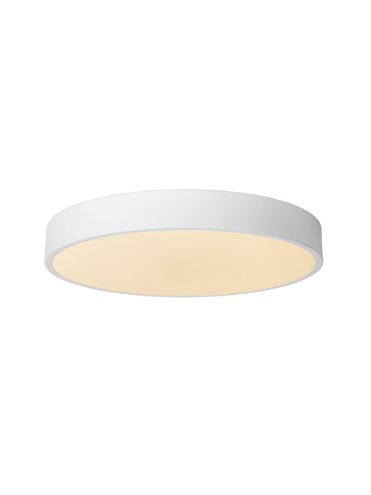 Lucide Lightning Plastic Ceiling Mount Light with Integrated LED in White color