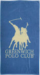 Greenwich Polo Club 3851 Πετσέτα Θαλάσσης Βαμβακερή Μπλε 170x90εκ.