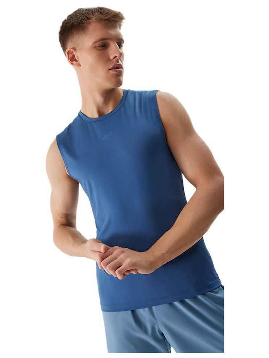 4F Bluza Sportivă pentru Bărbați Fără Mâneci BLUE