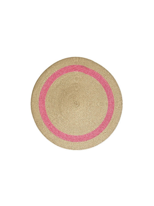 Kaemingk Round Placemat Pink 38cm