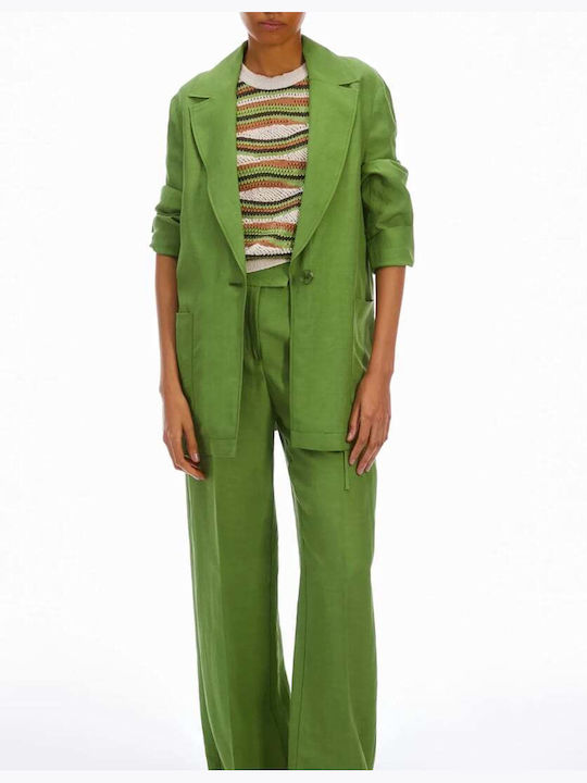 Pennyblack pentru Femei de Vară Bluză Fără mâneci Verde