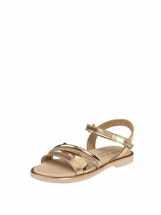 Scarpy Kinder Sandalen Rose Gold