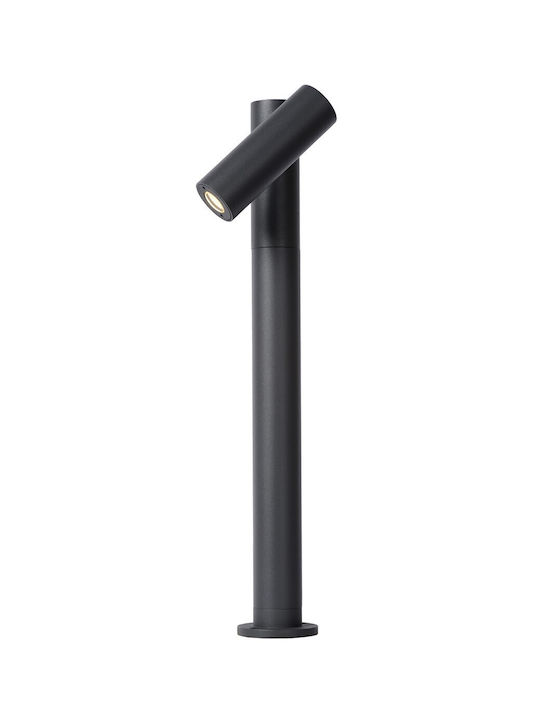 Lucide Lightning Φωτιστικό Κολωνάκι LED Εξωτερικού Χώρου 4.5W με Θερμό Λευκό Φως IP65 Γκρι
