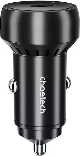 Choetech Choetech Handy-Autoladegerät 60W 2.4A mit einer Buchse 1xUSB-A Schwarz Farbe