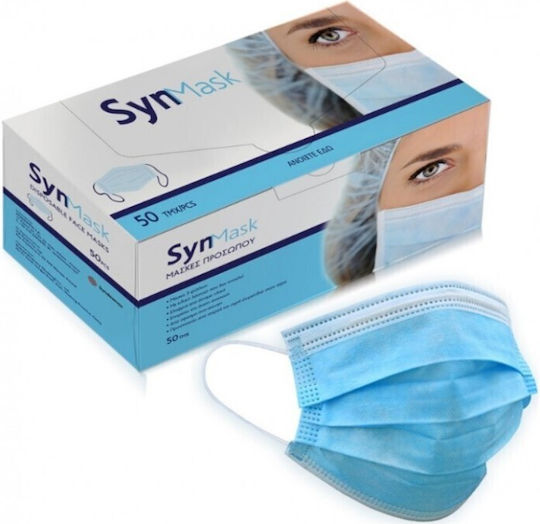 Syndesmos Schutzmaske Chirurgische Blau 50Stück