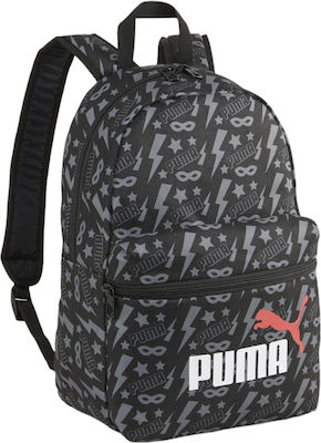 Puma Phase Small Schulranzen Rucksack Junior High-High School in Schwarz Farbe 13Es