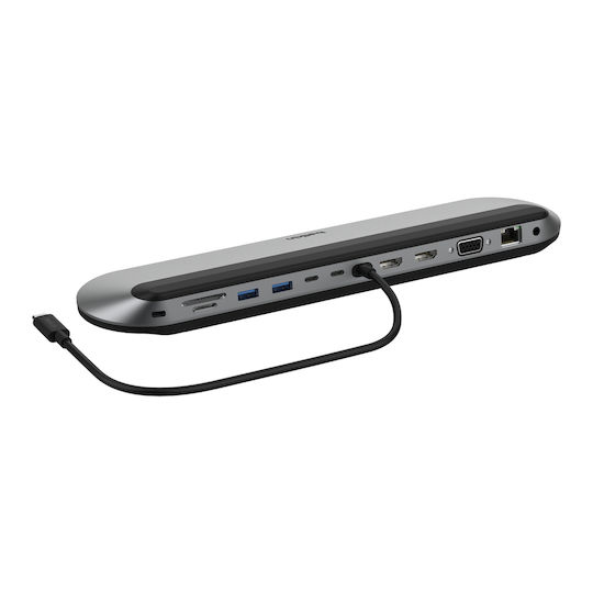 Belkin Connect USB-C Docking Station με HDMI 4K PD Ethernet και σύνδεση 3 Οθονών