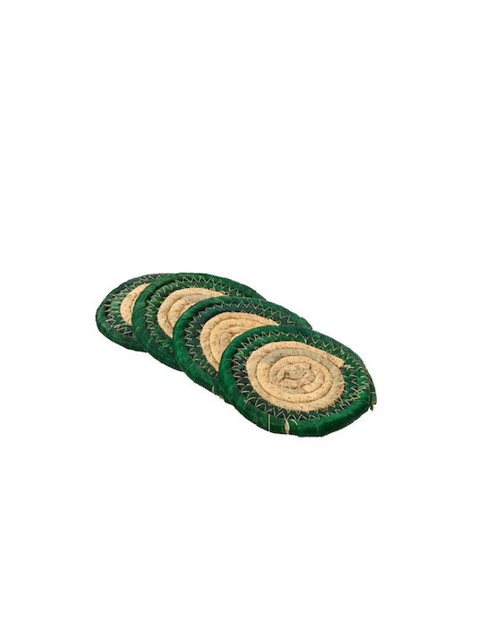 Kaemingk Rotund Suporturi pentru pahare Lemn 10cm 4buc