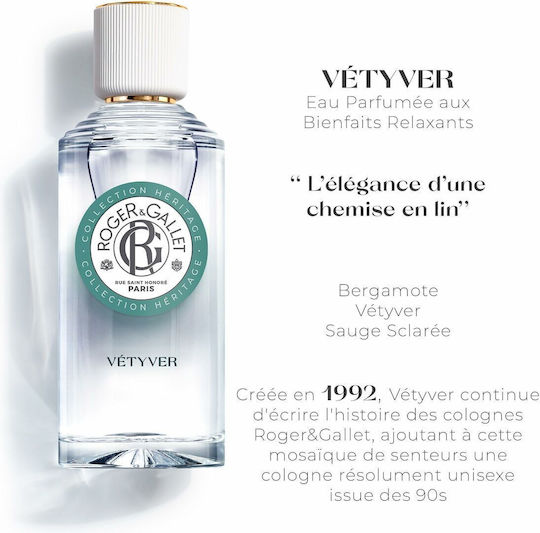 Roger & Gallet Vetyver Wellbeing Fragrant Water 100ml