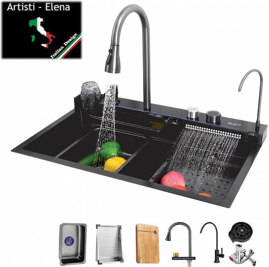 Aristi-Elena AB7546 Ένθετος Inox Μ75xΠ46cm Ασημί