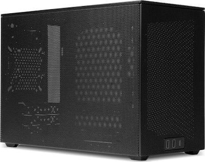 Ssupd Meshroom D Mini Tower Computer Case with Window Panel Charcoal Black