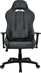 Arozzi Torretta Soft Fabric v2 Fabric Gaming Chair with Adjustable Arms Dark Grey