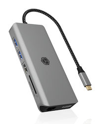Icy Box IB-DK4061-CPD Stație de andocare cu USB-C HDMI 4K PD Ethernet Icy Box IB-DK4061-CPD Stație de andocare cu USB-C HDMI 4K PD Ethernet