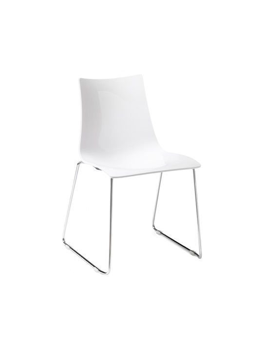 Zebra Antishock Art.2274 Metal Chair - 310 - Glossy White