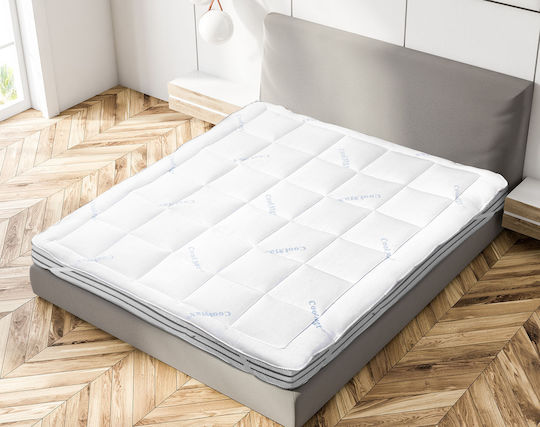 Beauty Home Mattress Topper Cool Max Art King Size Foam 200x200cm