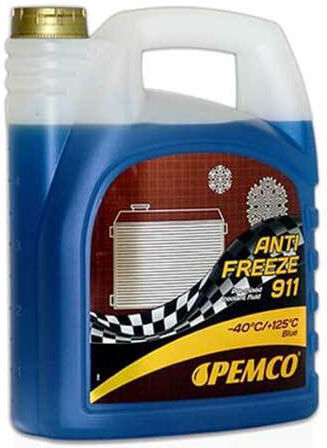 Pemco Ready for Use Engine Coolant for Car -40°C Blue 5lt