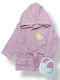 Babydom Hooded Baby Bath Towel Sky Blue