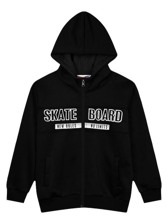 Energiers Kids Cardigan with Hood Black