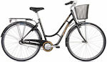 Ideal Citylife Lds N3c 28" 2024 Μαύρο Ποδήλατο Πόλης με 7 Ταχύτητες
