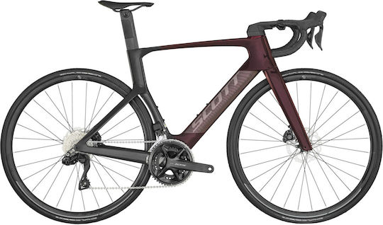 Scott Foil RC 30 28" 2022 Κόκκινο Ποδήλατο Δρόμου με 22 Ταχύτητες και Μηχανικά Δισκόφρενα