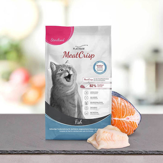 Platinum Pet Food & Care MeatCrisp Sterilised Dry Food for Sterilized Cats with Fish / Meat 1.5kg