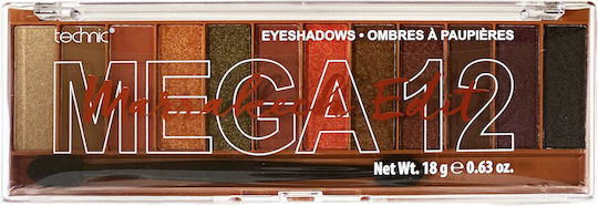 Technic Eyeshadow Pressed Pigment Παλέτα Σκιών Με 12 Αποχρώσεις Marrakech