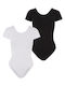 Frauen Bodysuit White, Black