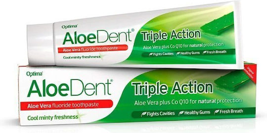 Optima Naturals Triple Action Οδοντόκρεμα για Πλάκα , Ουλίτιδα & Τερηδόνα 2x