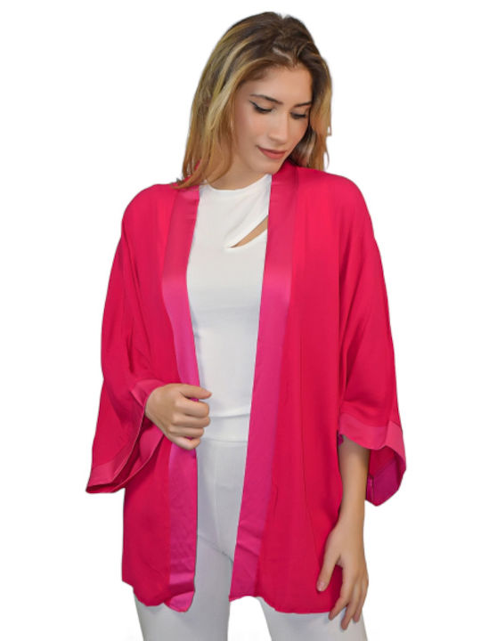 Morena Spain Damen Kimono Fuchsie