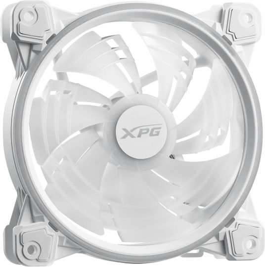 Adata Hurricane Case Fan 120mm (2000rpm / 61.5cfm) with ARGB Lighting and Connection 4-Pin PWM White