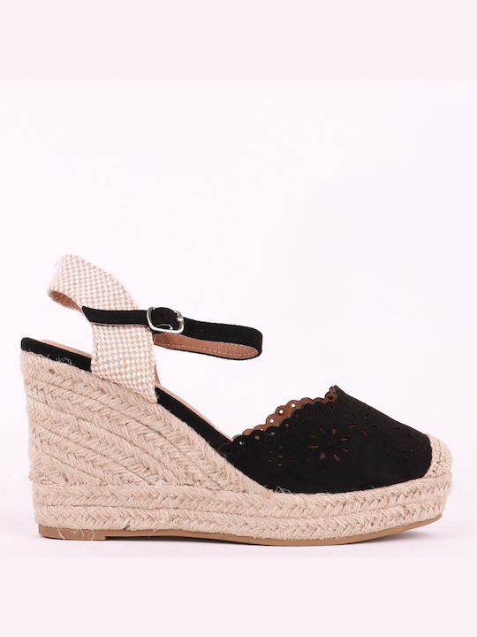 Alta Moda Women's Platform Espadrilles Black