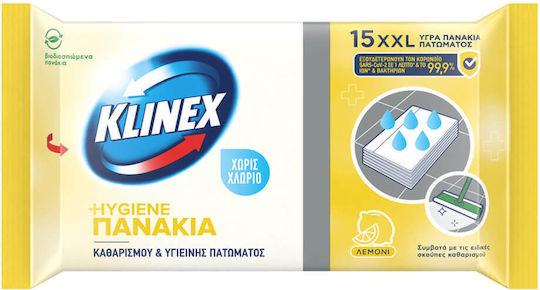 Klinex Ersatz für Parkettreiniger-Tuch 15Stück