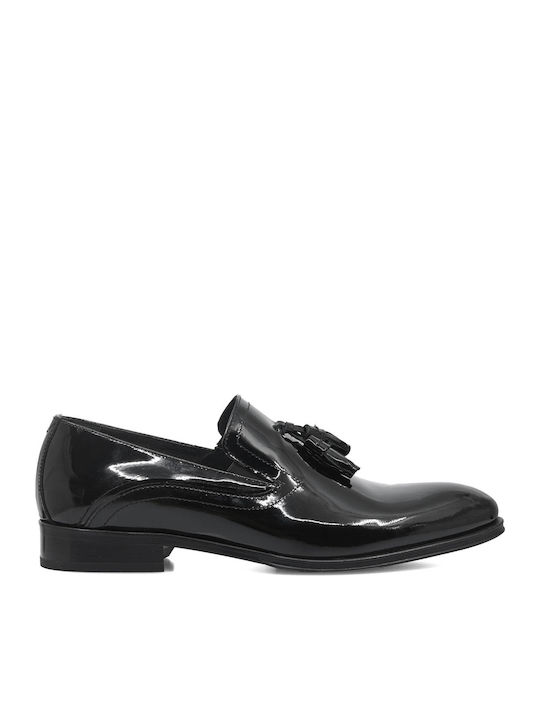 Δερμάτινα Ανδρικά Loafers σε Μαύρο Χρώμα