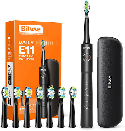 Bitvae Elektrische Zahnbürste mit Reisetasche 058307 Schwarz