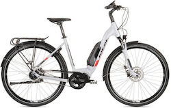 Ideal Orama E605N Wave 28" 2024 Λευκό Ηλεκτρικό Ποδήλατο Πόλης με 5 Ταχύτητες και Δισκόφρενα