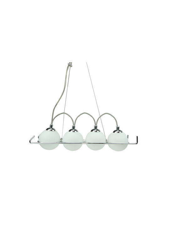 Ideal Lux Pendant Light Silver 15x12cm