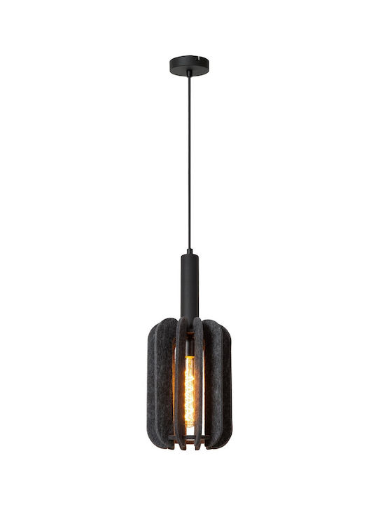 Lucide Lightning Pendant Light Single-Light for Socket E27 Gray