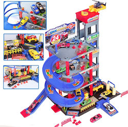 Woopie Multilevel Parking Garage Car Wash Helicopter + Akc.
