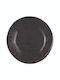 Le Coq Porcelaine Farfurie joasă Ceramică Negru cu Diametru 16cm 6buc