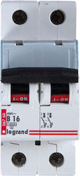 Legrand Automatic Circuit Breaker 16A Double-pole 404112