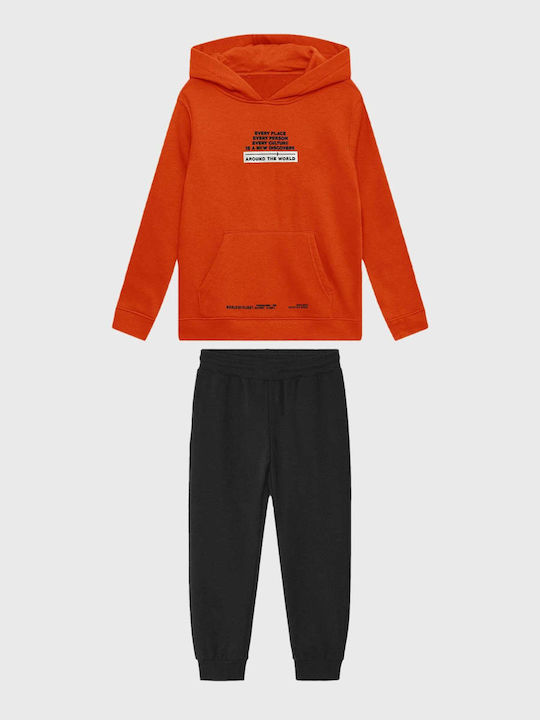 Joyce Kids Sweatpants Set Orange 2pcs