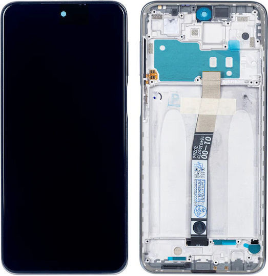 Xiaomi Екран със Сензорен Механизъм и Рамка за Xiaomi Redmi Note 10 Lite (Бял)